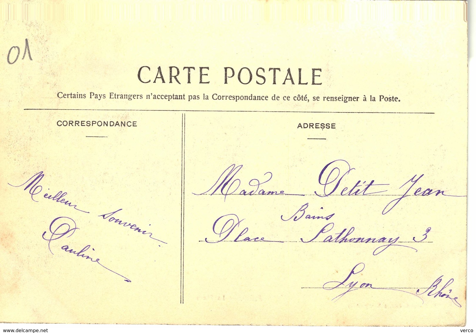 Carte Postale Ancienne De  PRIAY - Non Classés