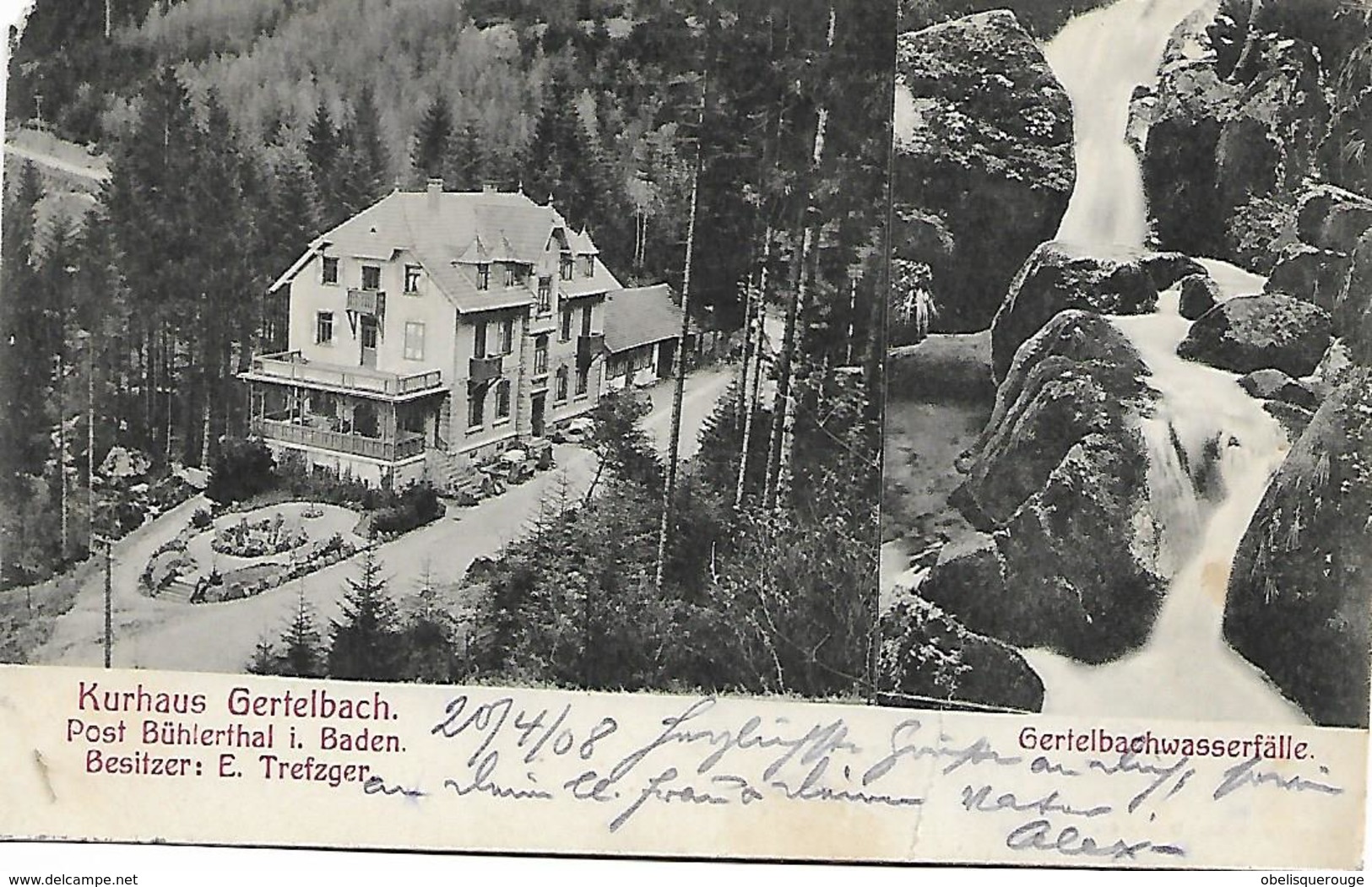 Bade-Wurtemberg  Bühlertal Im Schwarzwald, Kurhaus Gertelbach, 2 VUES 2 Bild: - Buehlertal