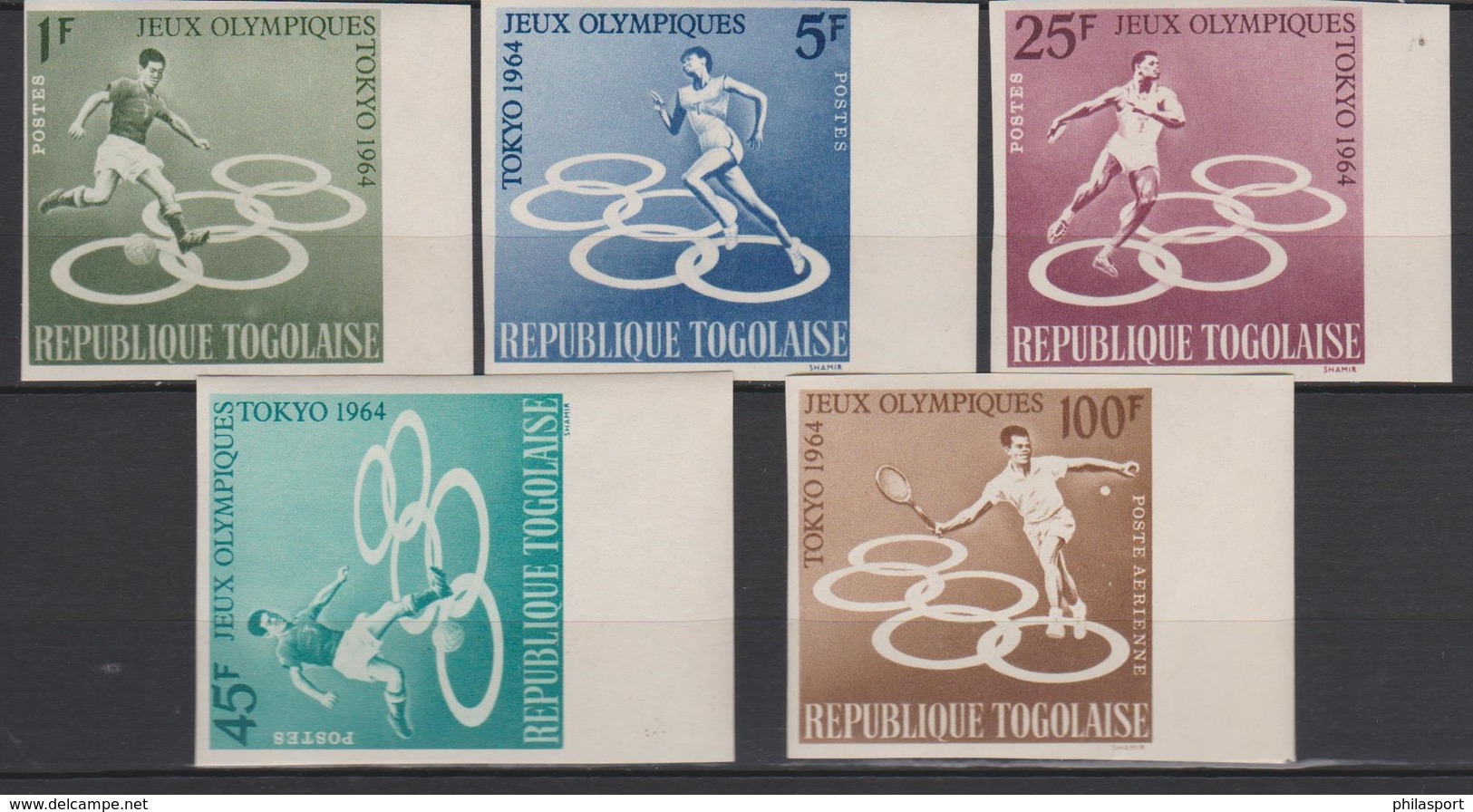 Togo 1964  N° 425-428 + PA45  JO Tokyo Olympics Games  Imperf ND MNH - Summer 1964: Tokyo