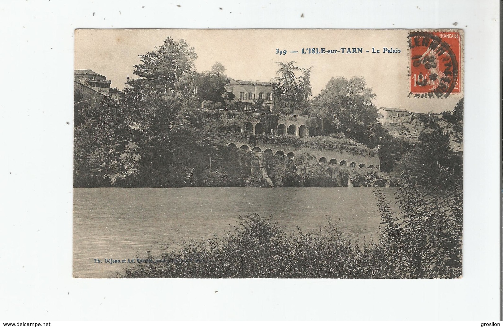 LISLE SUR TARN 399 LE PALAIS 1912 - Lisle Sur Tarn