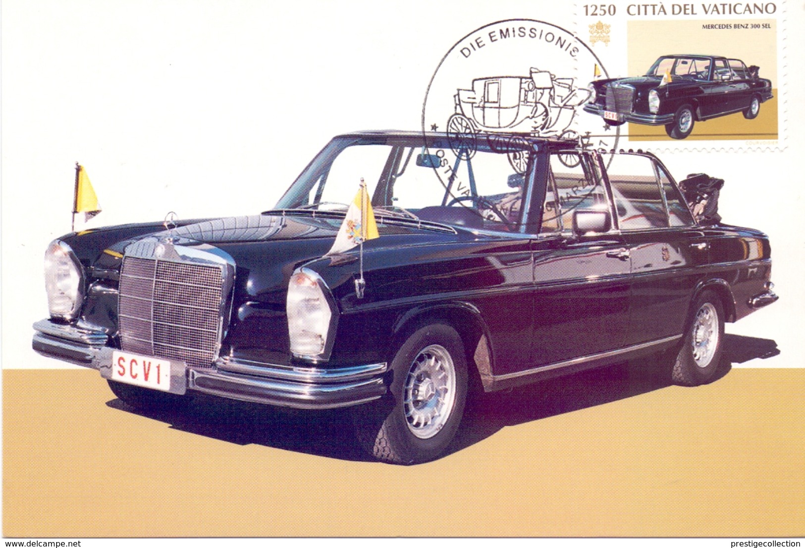 VATICANO MUSEUM MERCEDES BENZ 300 SEL    MAXIMUM    (MAGG18039) - Cartoline Maximum