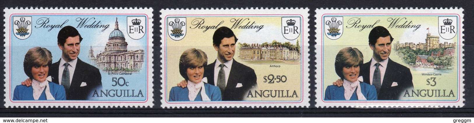 Anguilla Set Of Stamps To Celebrate The Royal Wedding 1981. - Anguilla (1968-...)