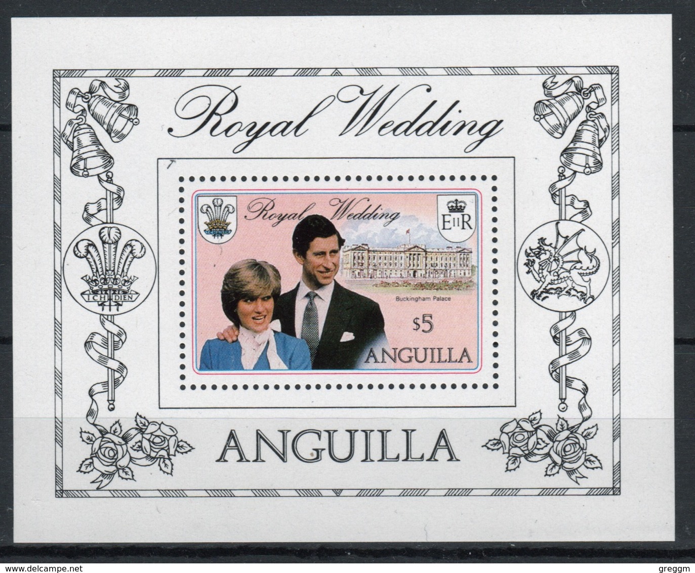 Anguilla Mini Sheet To Celebrate The Royal Wedding 1981. - Anguilla (1968-...)