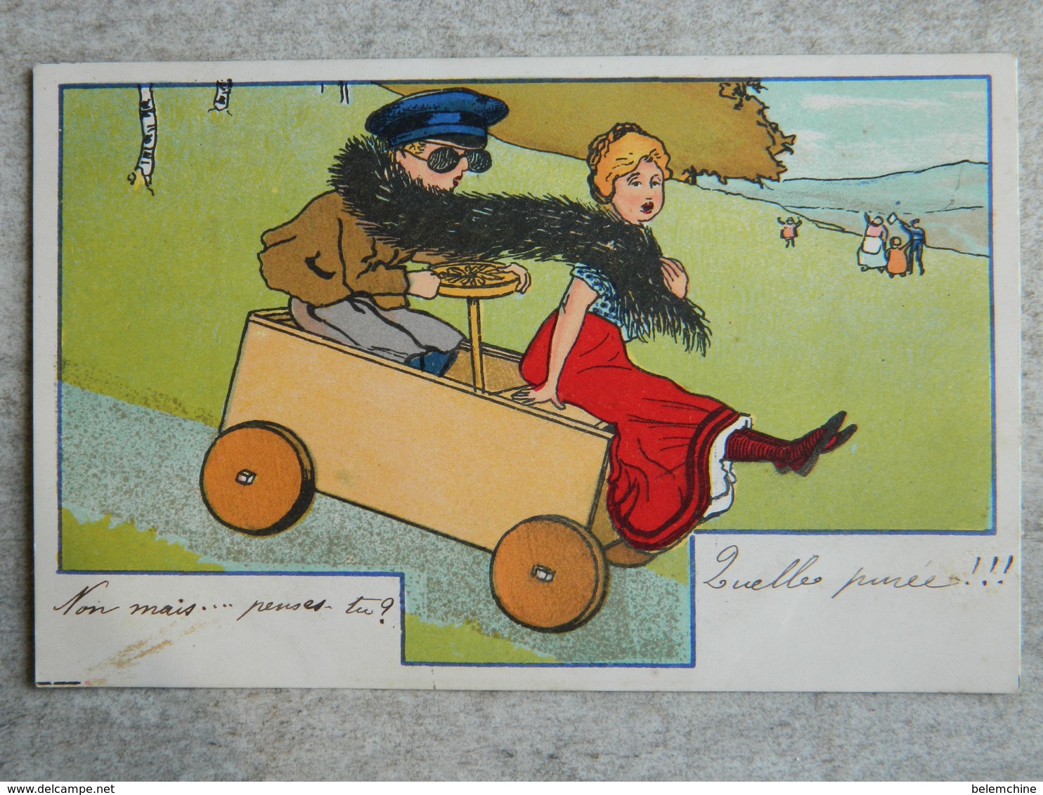 LES DEBUTS DE L'AUTOMOBILE FEMME EPOQUE ART NOUVEAU N°1 - 1900-1949