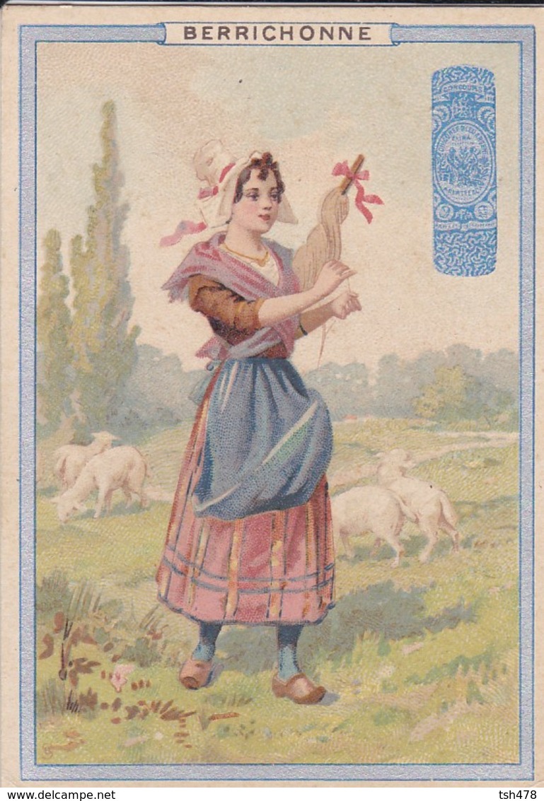 CHROMO---chicorée Bleu Argent  ARLATTE & CIie  CAMBRAI--berrichonne--( Bergère )--voir 2 Scans - Tea & Coffee Manufacturers