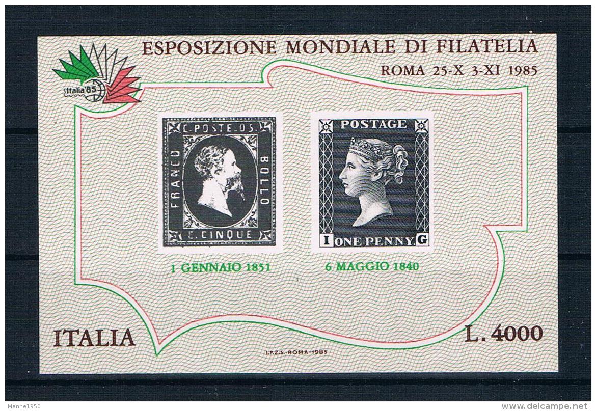 Italien 1985 Briefmarken Block  1 ** - 1981-90: Nieuw/plakker