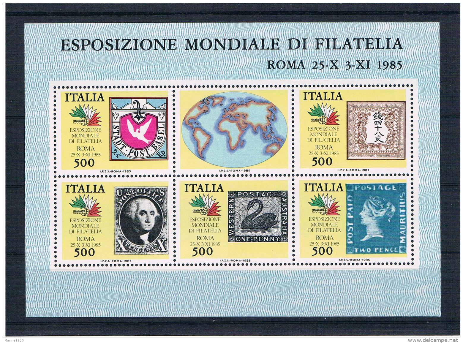 Italien 1985 Briefmarken Block  2 ** - 1981-90:  Nuovi