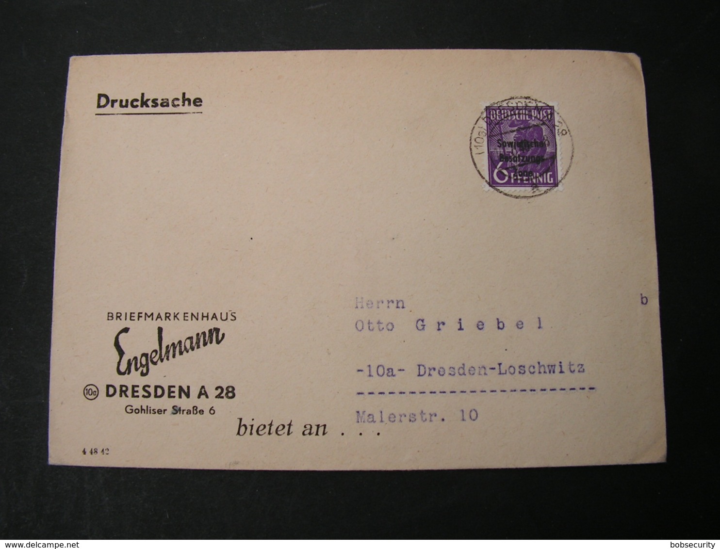 Dresden Brief 1946 - Sonstige & Ohne Zuordnung