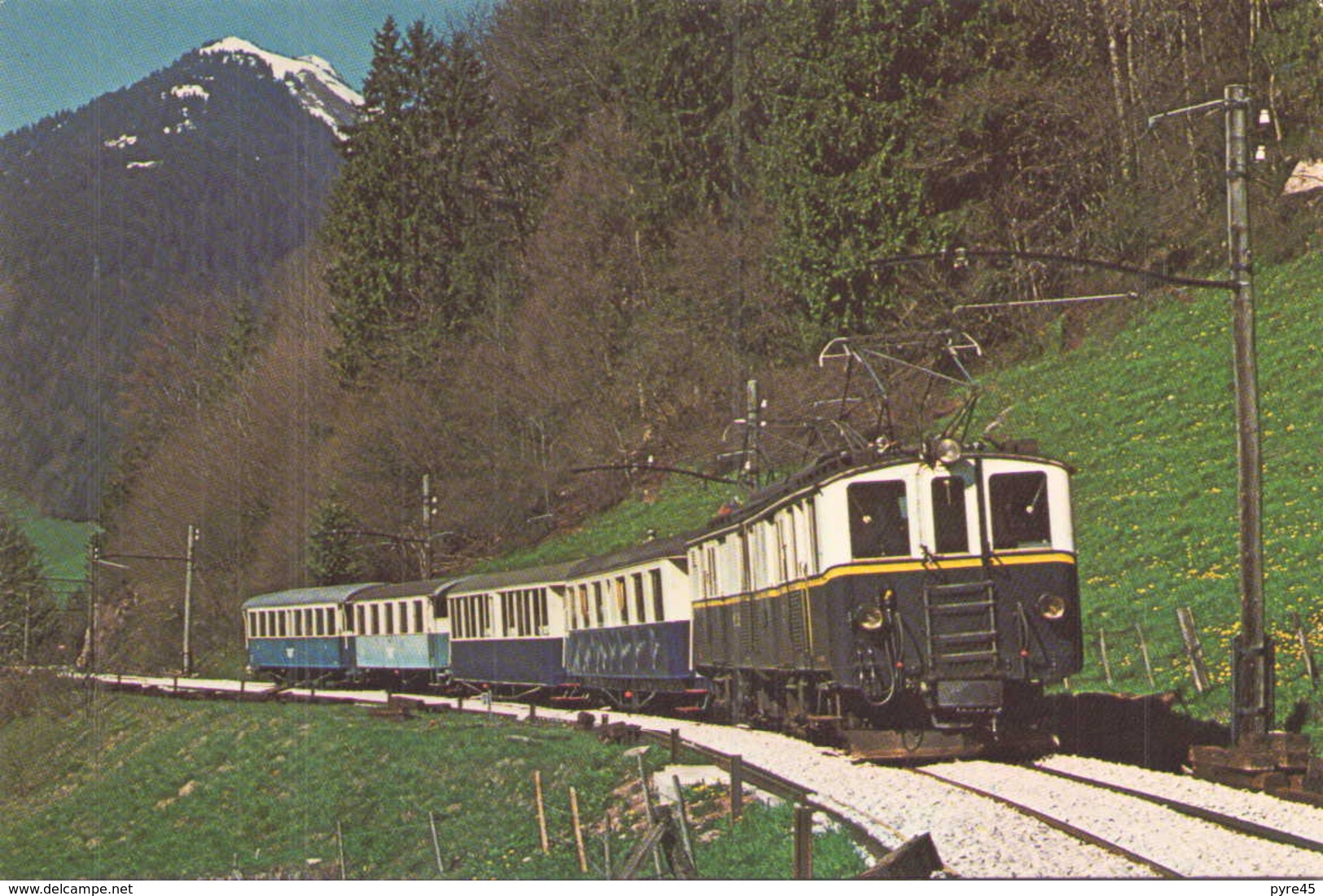 LOCOMOTIVE DZE6/6 DE 1932 CHEMIN DE FER MONTREUX OBERLAND BERNOIS - Trains