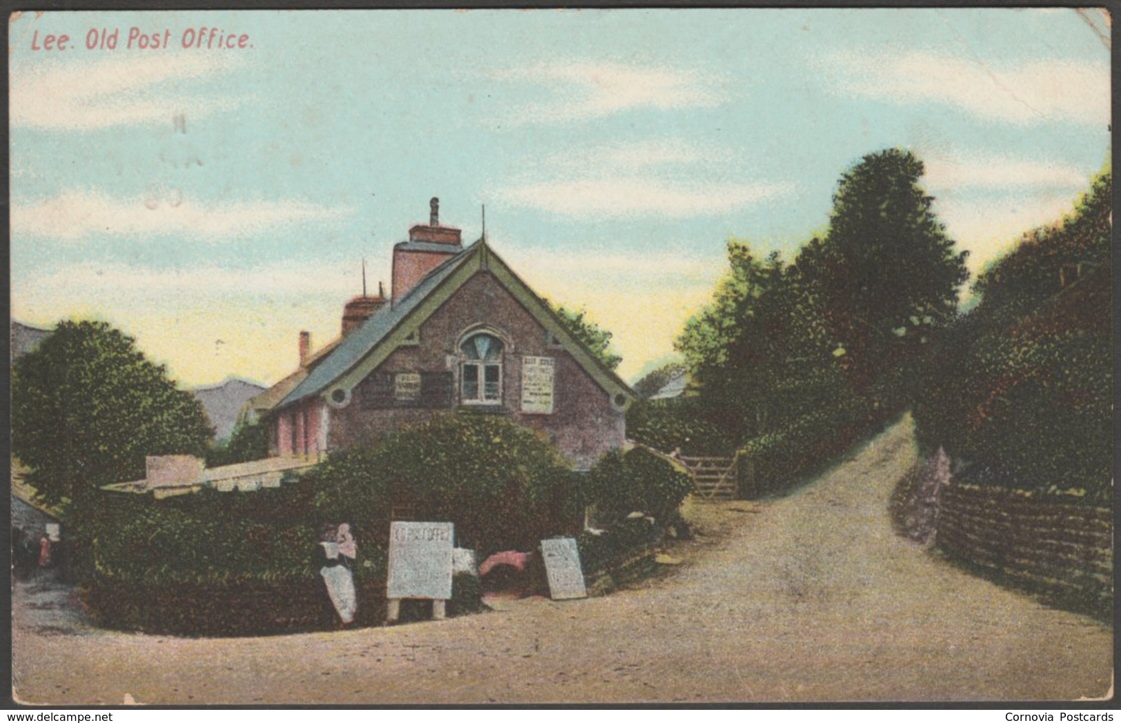 Old Post Office, Lee, Devon, 1906 - Twiss Bros Postcard - Other & Unclassified