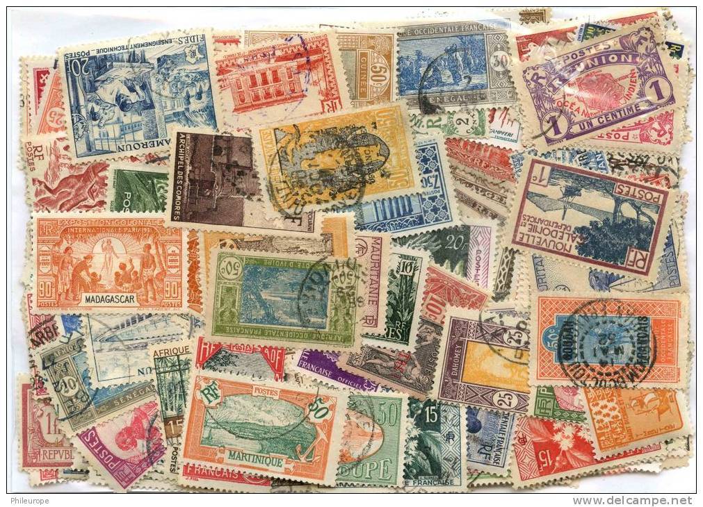 Pochette De Timbres De Colonies Francaises Avant Indépendance 500 Différents - Vrac (max 999 Timbres)