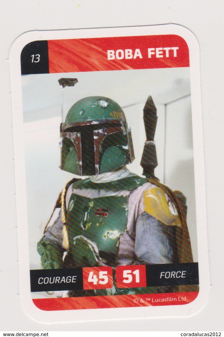 CARTE STAR WARS LECLERC    BOBA FETT    13 - Star Wars