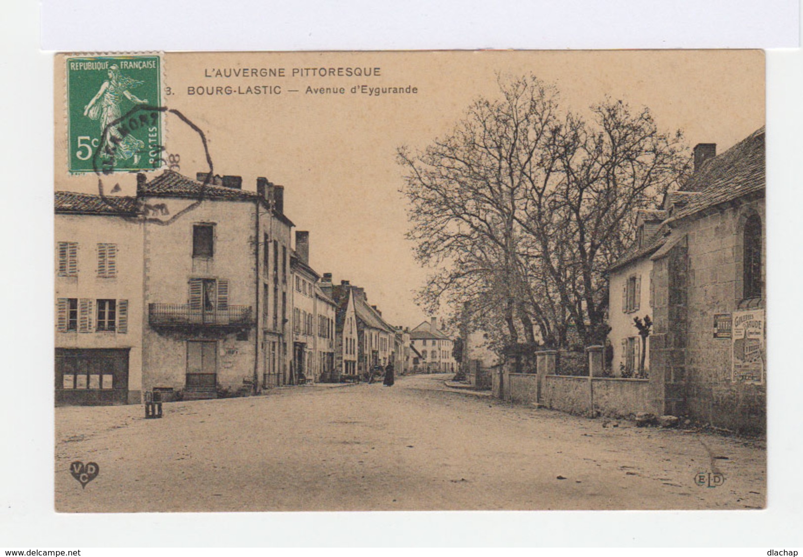 L'Auvergne Pittoresque. Bourg Lastic. Avenue D'Eygurande. (2768) - Autres & Non Classés