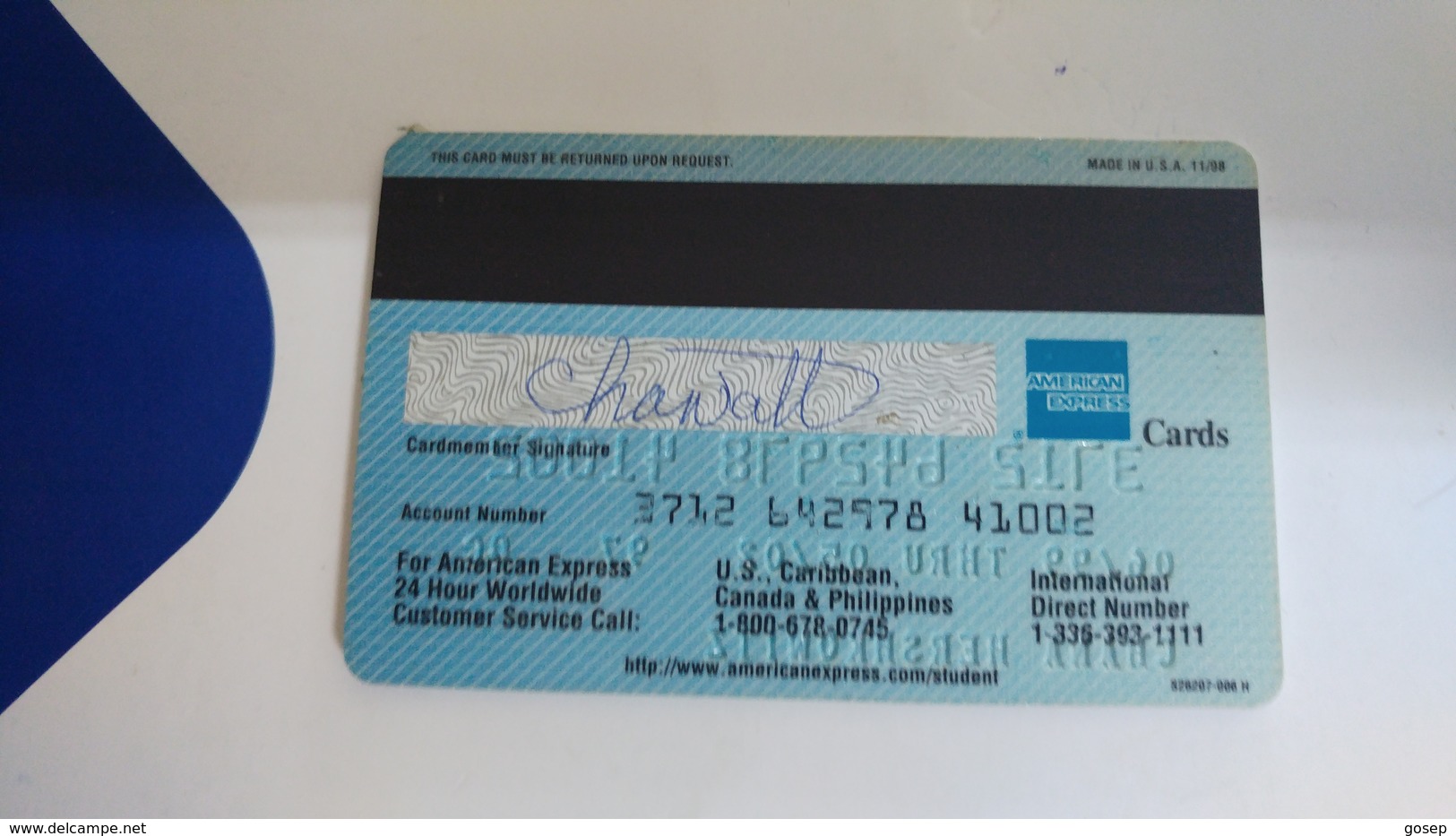 U.S.A-credit Card-(621)-(41002)-used Card(lokking Out Side Left-not Good)+1 Card Prepiad Free - Cartes De Crédit (expiration Min. 10 Ans)
