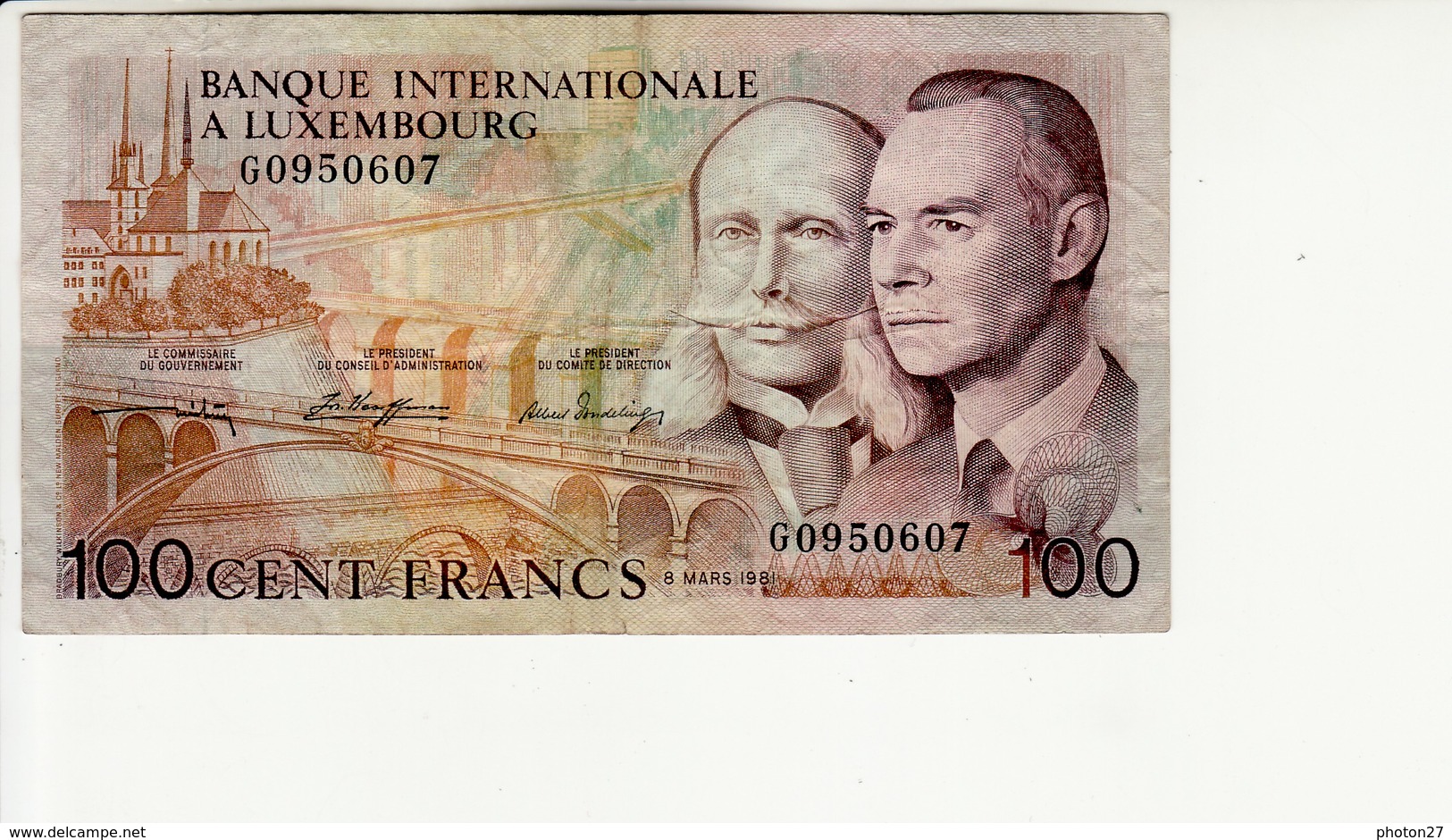 Luxembourg - 100 Francs 1981 - Luxembourg