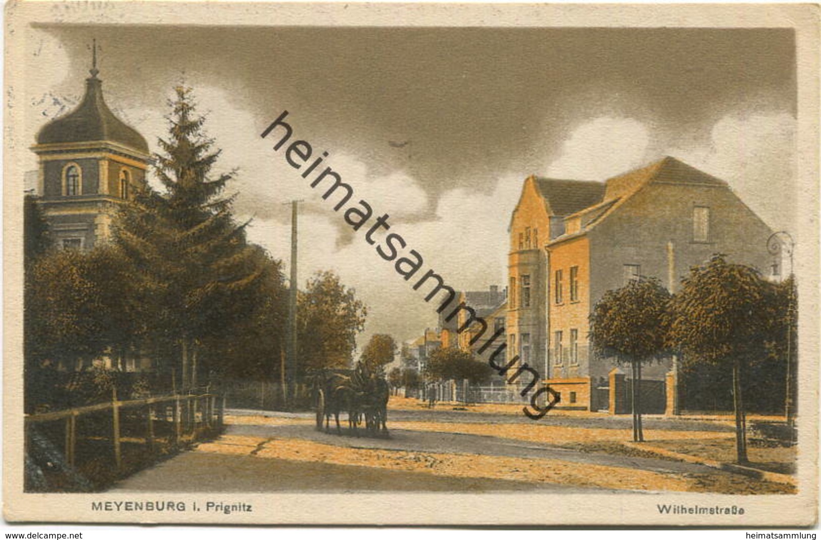 Meyenburg - Wilhelmstrasse - Verlag Wilhelm Sternberg Meyenburg - Feldpost Gel. 1916 - Meyenburg