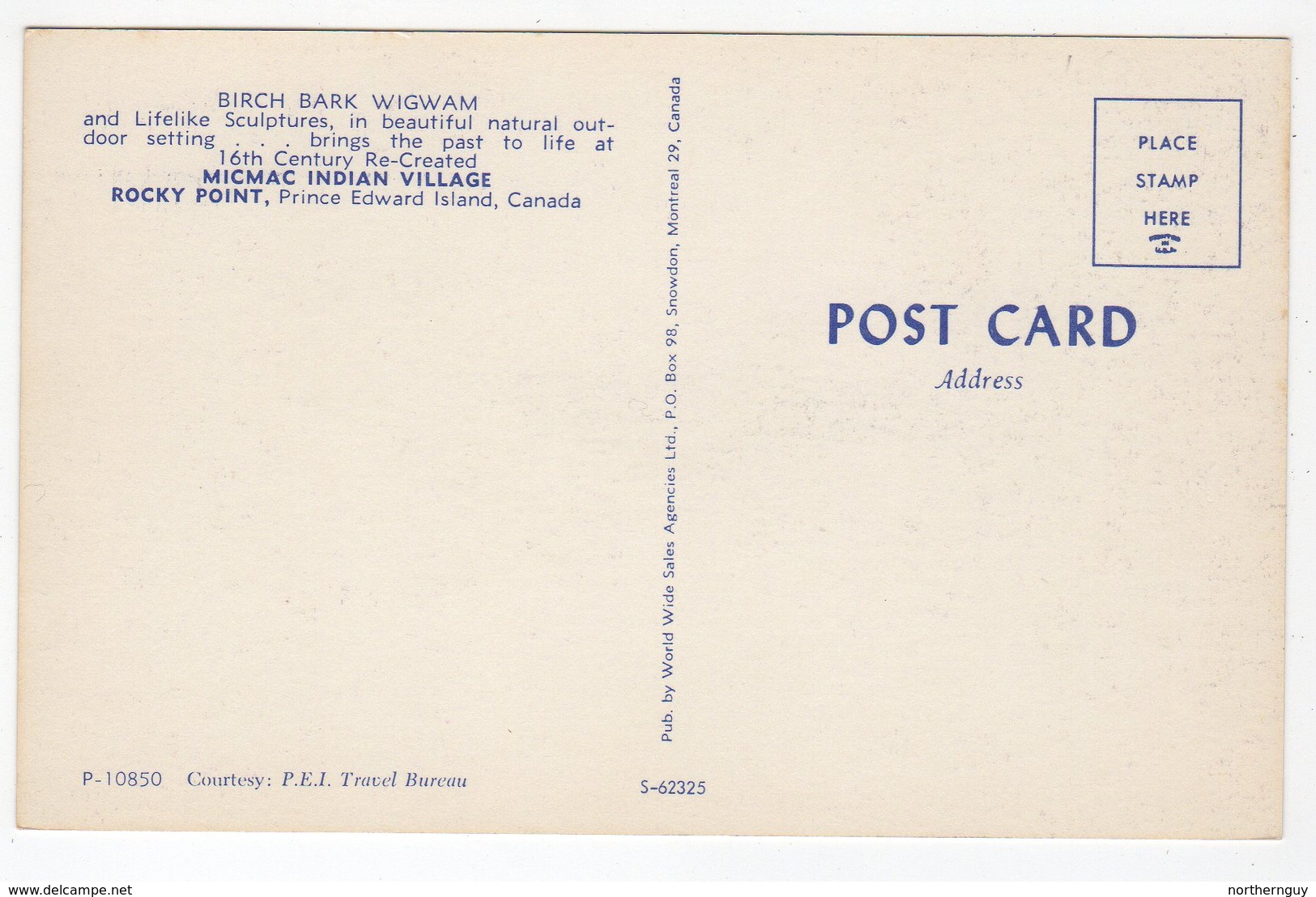 ROCKY POINT, Prince Edward Island, Canada, Birch Bark Wigwam, MICMAC Indian Village, Old Chrome Postcard - Otros & Sin Clasificación