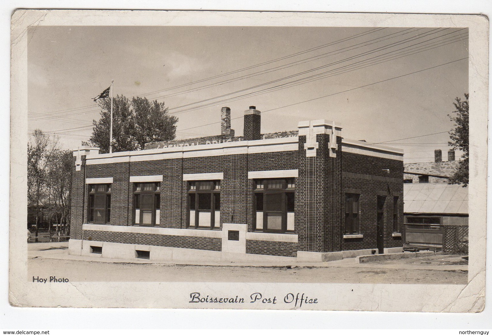 BOISSEVAIN, Manitoba, Canada, Post Office, 1947 Hoy RPPC RPPC - Other & Unclassified