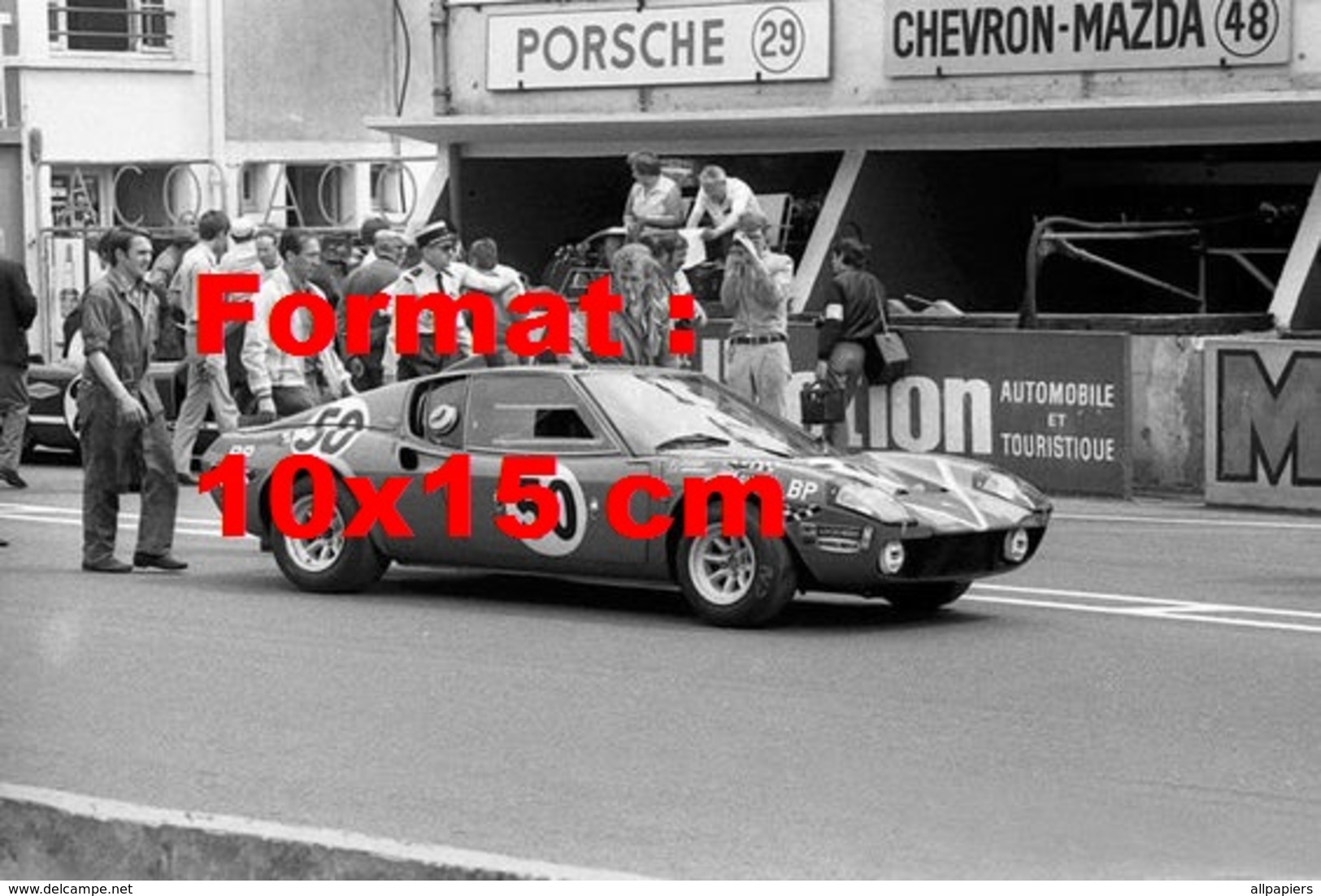 Reproduction D'une Photographie De La Ligier JS1 N°50 Aux 24H Du Mans De 1970 - Otros & Sin Clasificación