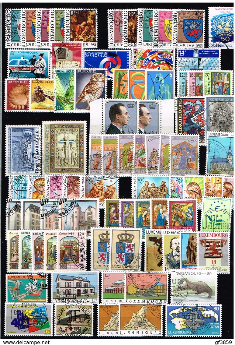 LUXEMBOURG - Petite Collection De Timbres Modernes Avec Oblitérations 1er Jour(FDC) - Collections