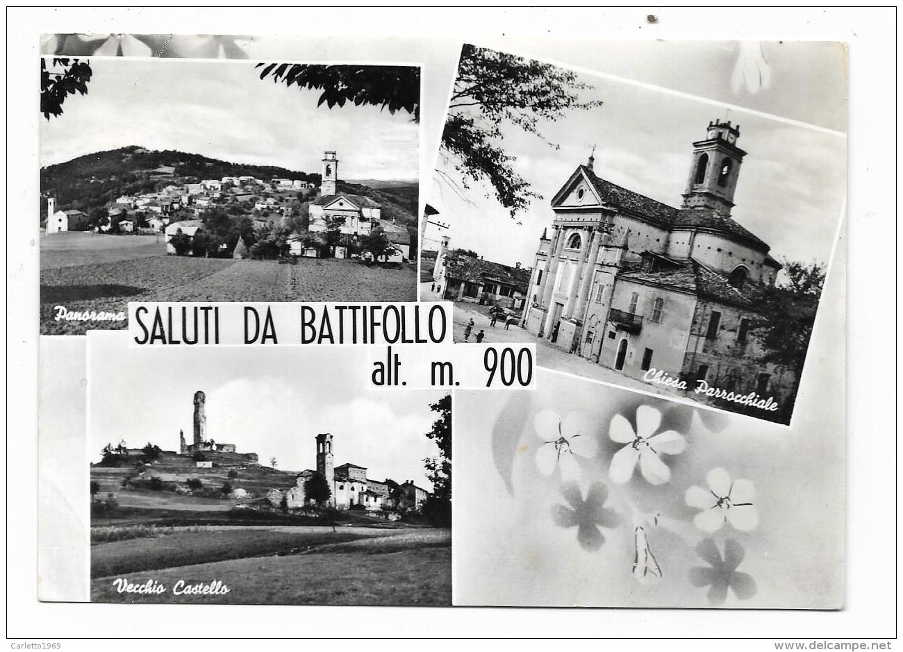 SALUTI DA BATTIFOLLO  - VIAGGIATA FG - Cuneo