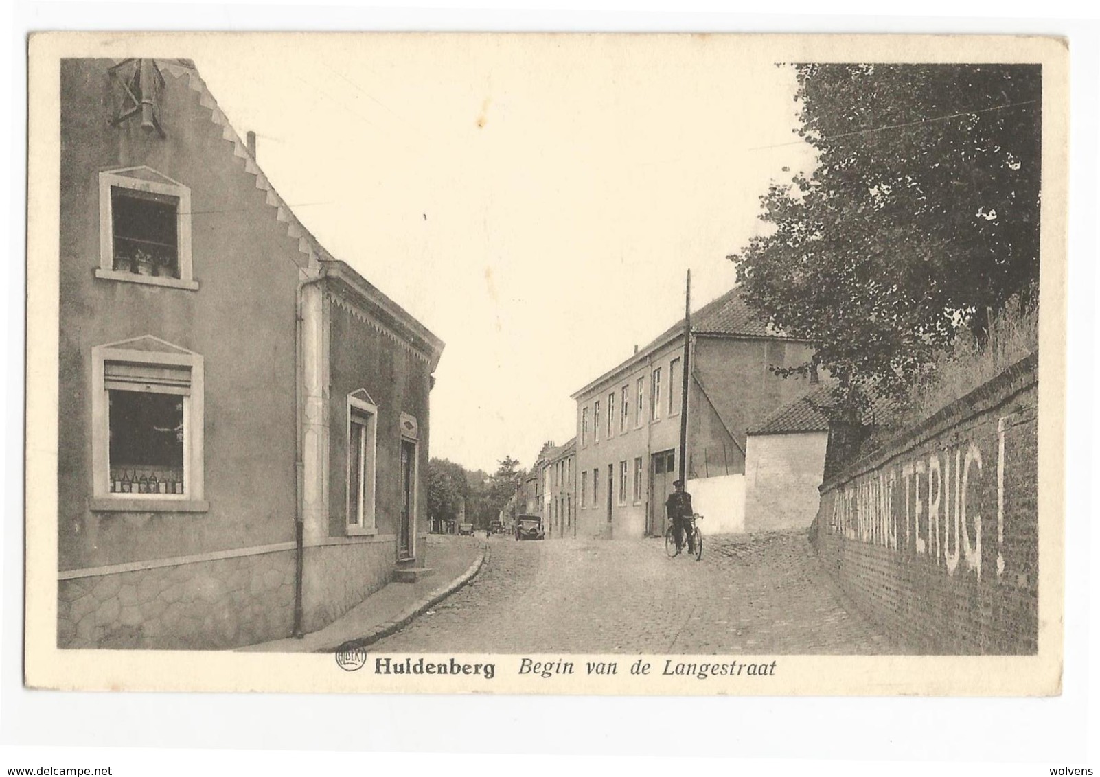 Huldenberg Langestraat Oude Postkaart - Huldenberg