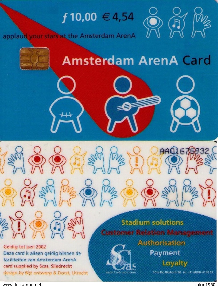 TARJETA FUNCIONAL DE AMSTERDAM ARENA CARD DE HOLANDA (CHIP), MUSICA. (194) - Otros & Sin Clasificación