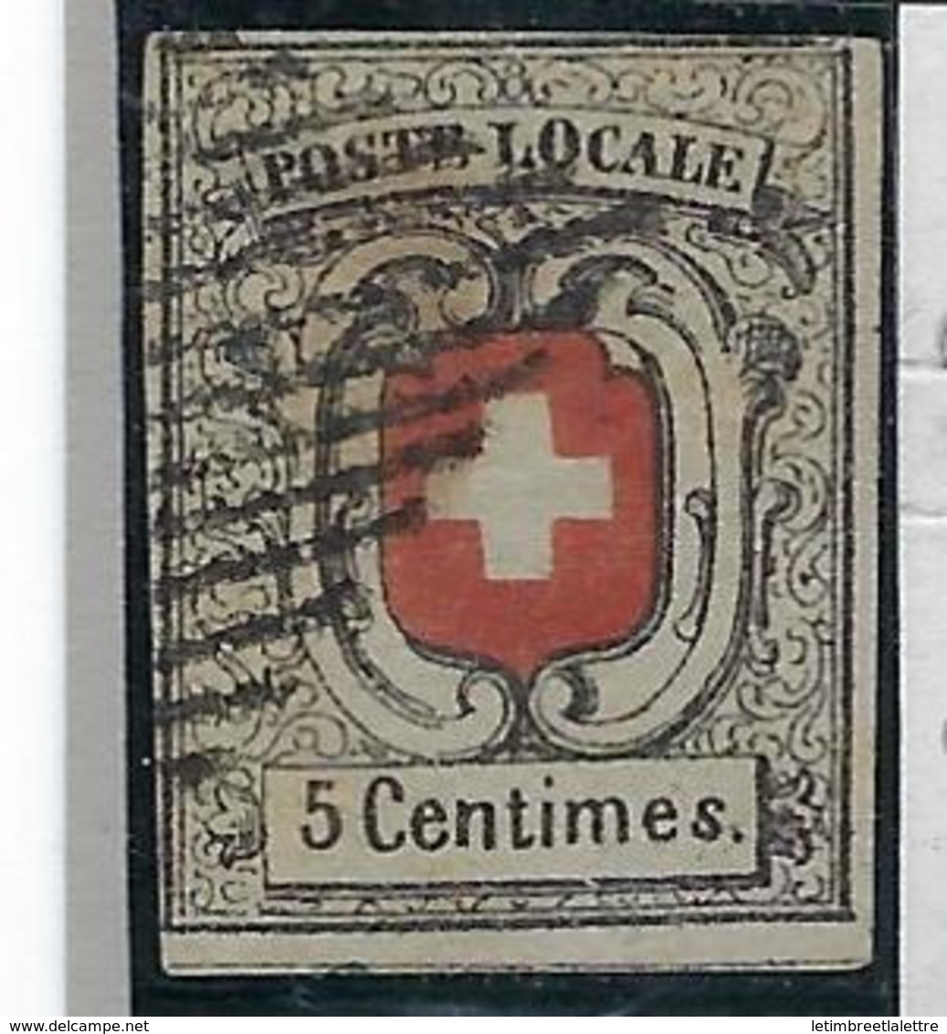 Suisse, N° 7 Oblitéré, Timbre De Neuchâtel TB Signé - 1843-1852 Poste Federali E Cantonali