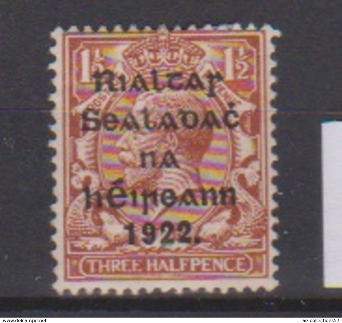 Irlande / N 3  / 1 1/2 P Brun / NEUF Avec Trace De Charnière - Unused Stamps