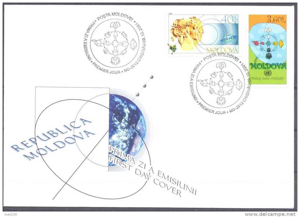 2001. Moldova, Dialog Of Civilizations, FDC, Mint/** - Moldavie