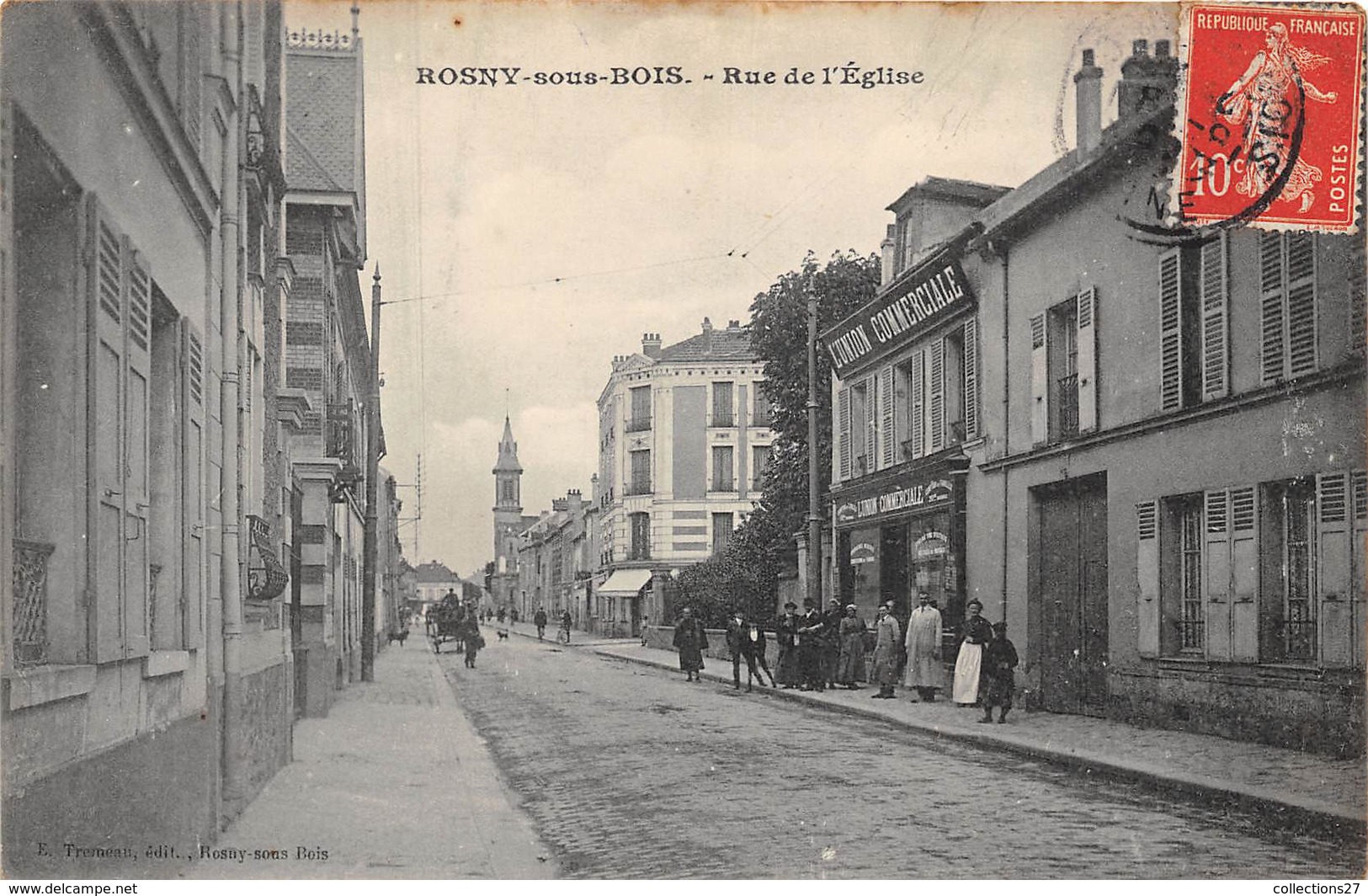 93-ROSNY-SOUS-BOIS- RUE DE L'EGLISE - Rosny Sous Bois