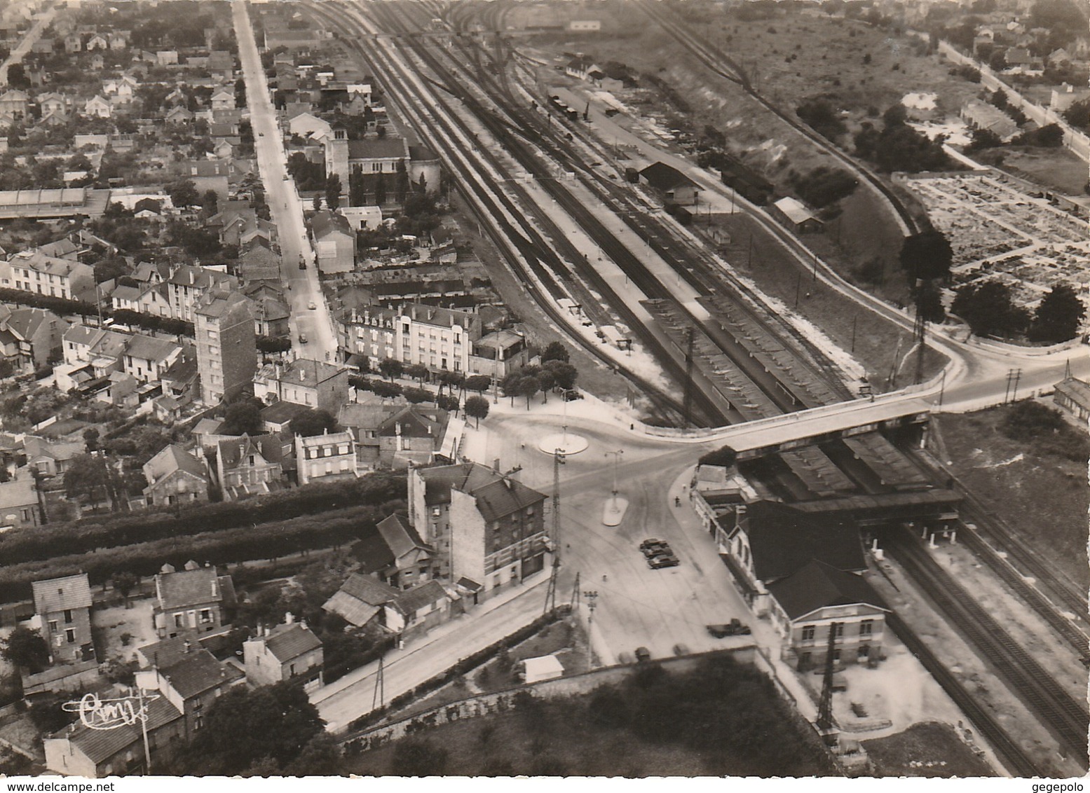 VAIRES Sur MARNE - Vue Aérienne Sur La Gare - Vaires Sur Marne