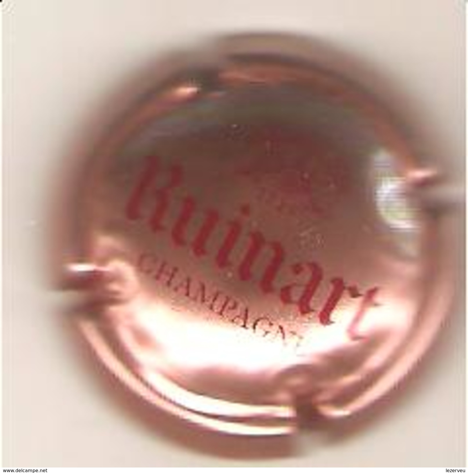 CAPSULE DE MUSELET CHAMPAGNE RUINART ROSE  (rouge Sur Rose= - Ruinart Ruinart Reims