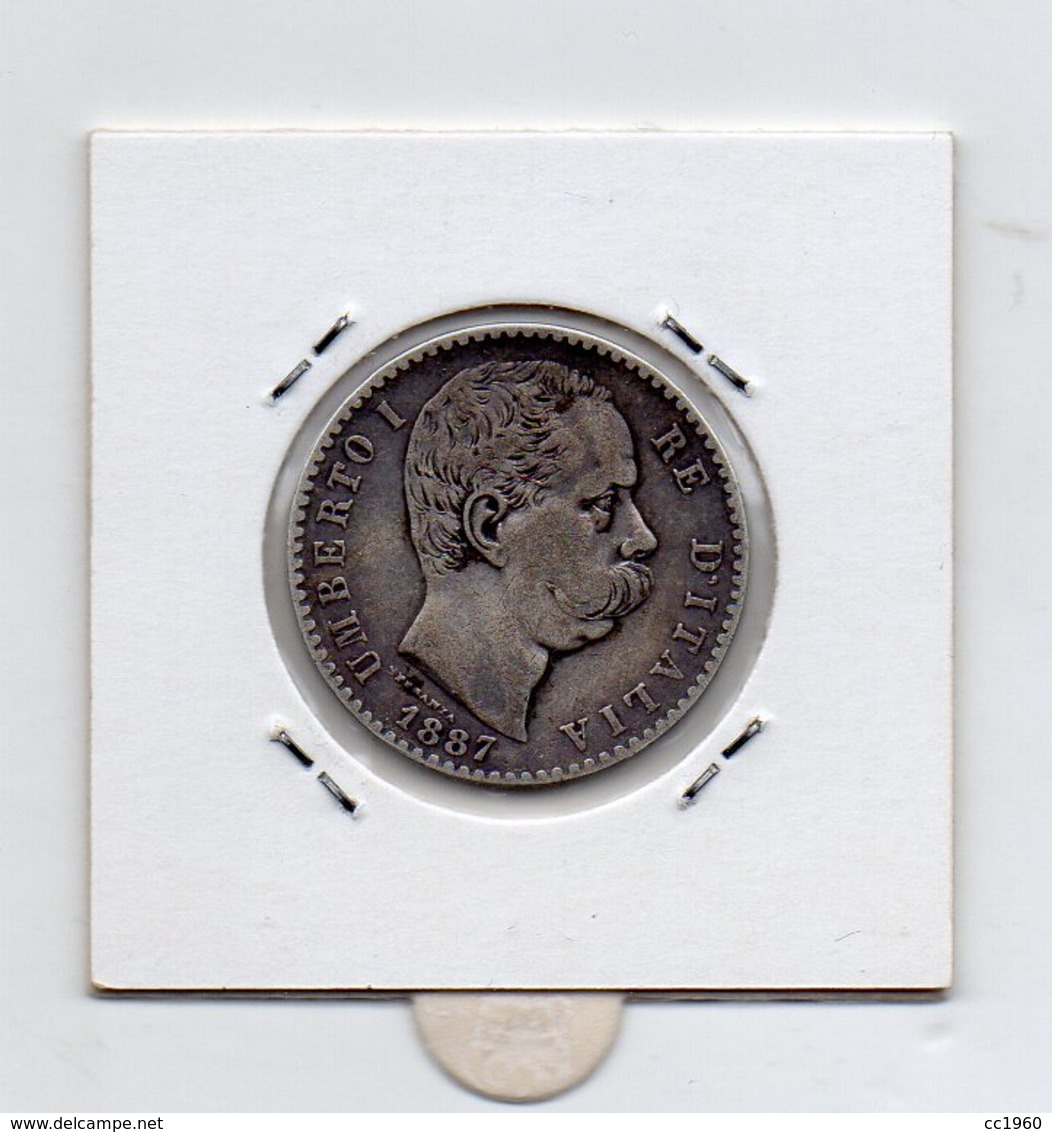 Italia - 1887 - 2 Lire - Umberto I° - Roma - Argento 835 - Vedi Foto - (FDC9502) - 1878-1900 : Umberto I