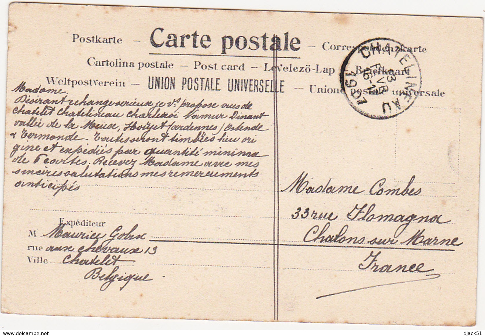 Belgique - Châtelet - Charbonnage Du Boubier - 1907 - Châtelet
