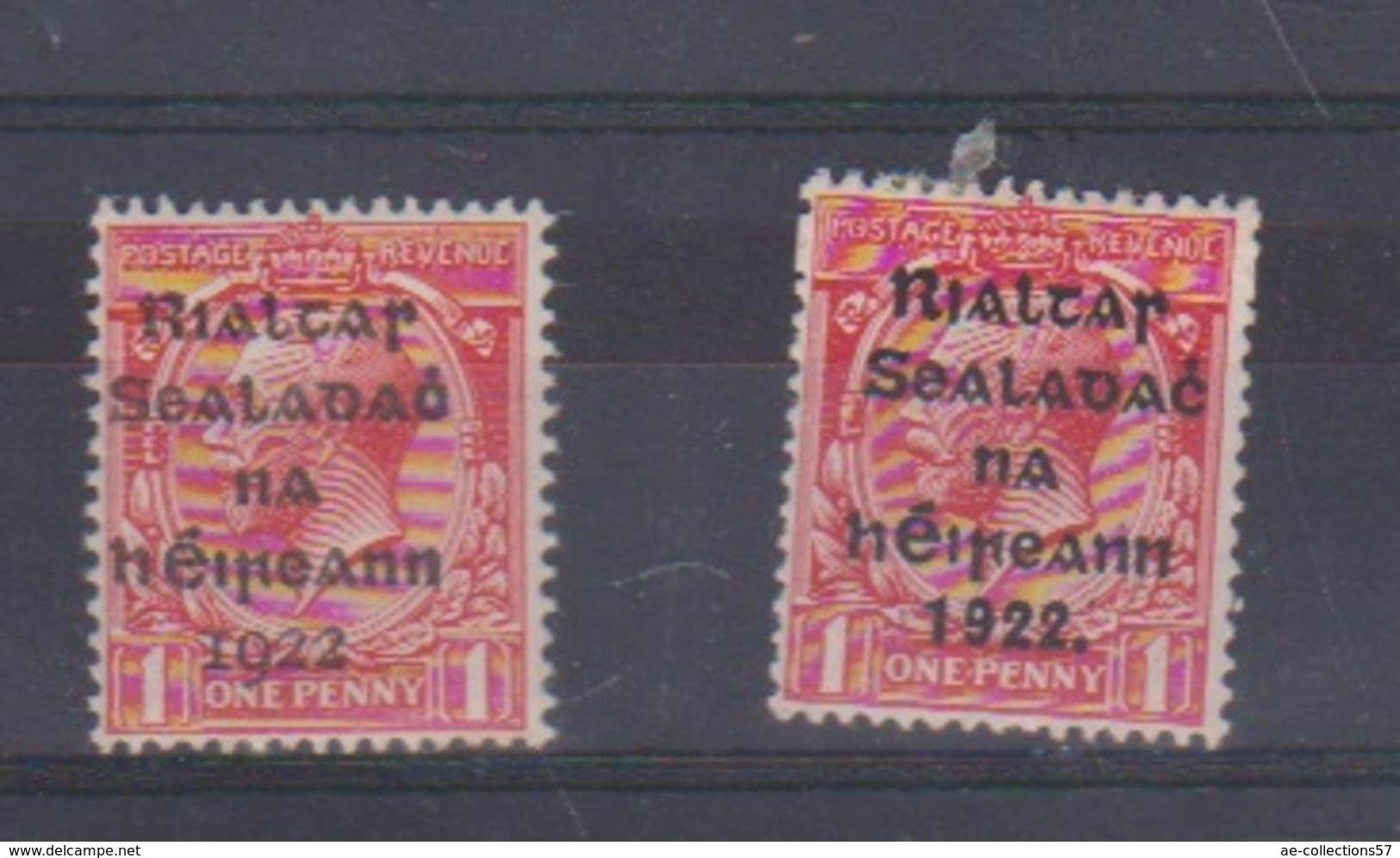 Irlande / N 2 A Et B  / 1 P Rouge / NEUF Avec Trace De Charnière - Neufs