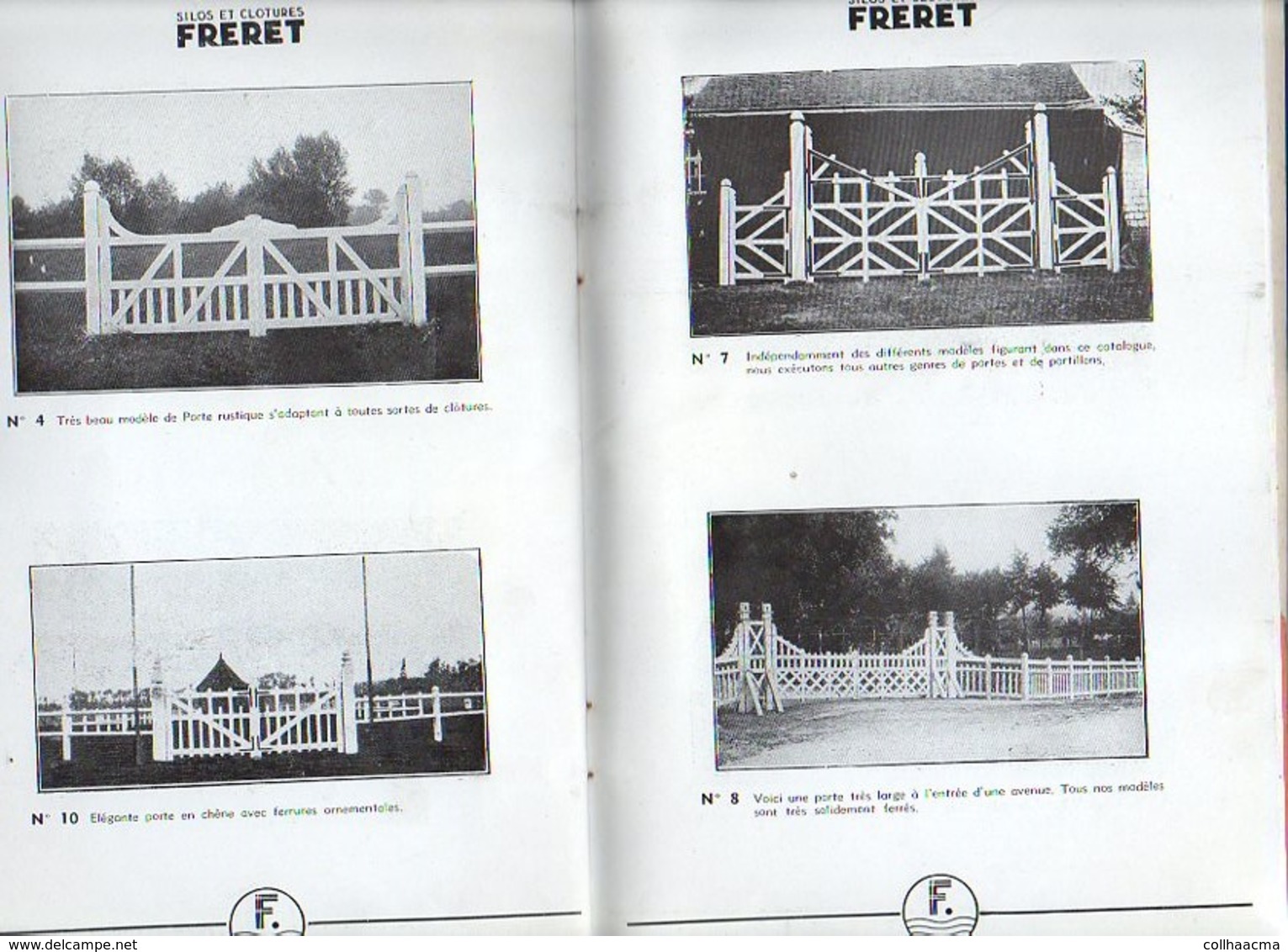 Catalogue 1925 env. "Silos et Clotures FRERET" Usines à Pitres,Pont de l'Arche,Challuy,Alizay