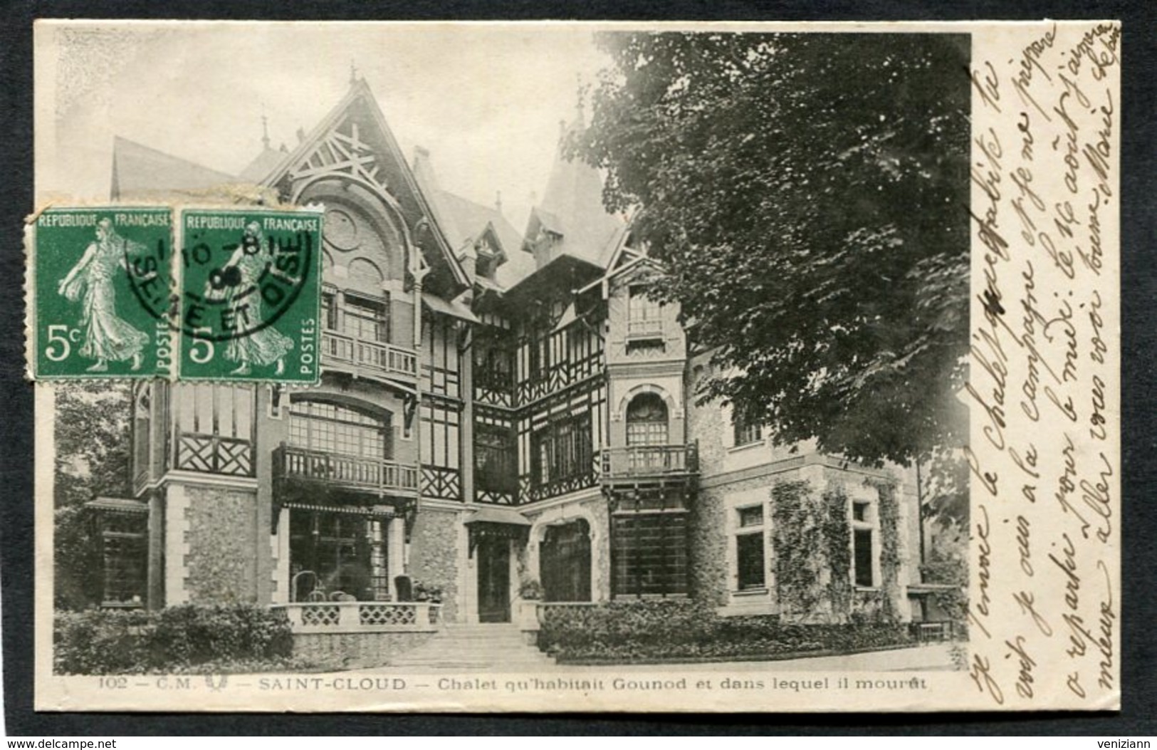 CPA - SAINT CLOUD - Chalet Qu'habitait Gounod Et Dans Lequel Il Mourut - Saint Cloud