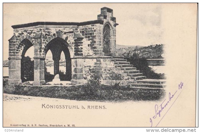 Allemagne - Königsstuhl B. Rhens - Carte Précurseur   : Achat Immédiat - Alf-Bullay