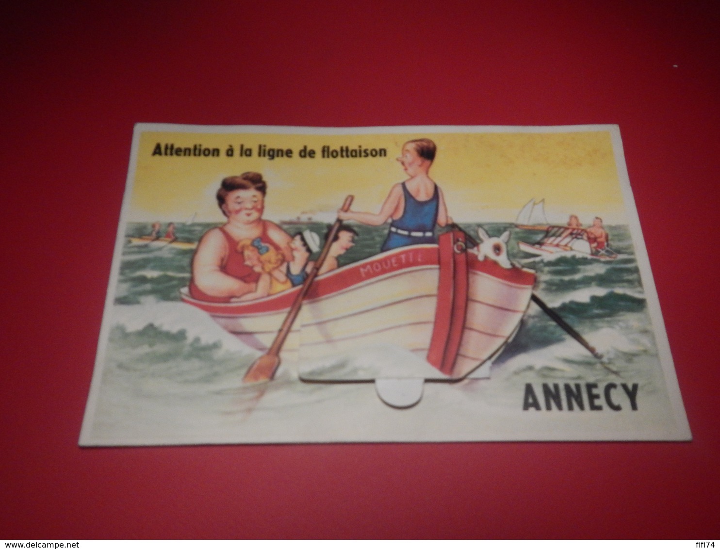 Carte A Systeme.couple Barque - Annecy