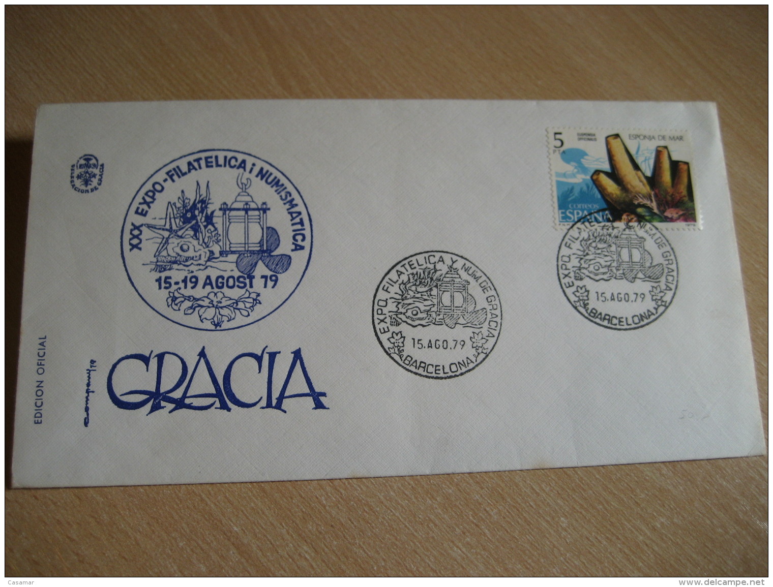 DIVING Expo Gracia BARCELONA 1979 Cancel Cover SPAIN - Tauchen