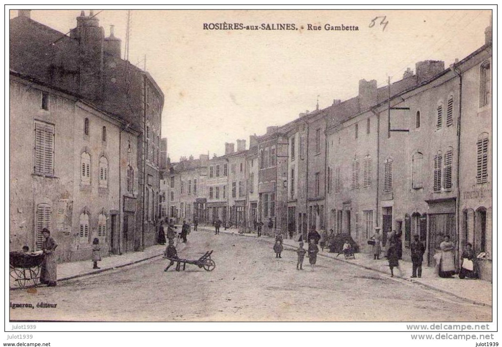 ROSIERES - AUX - SALINES ..-- 54 . M. Et M.   ..-- Rue Gambetta . - Luneville