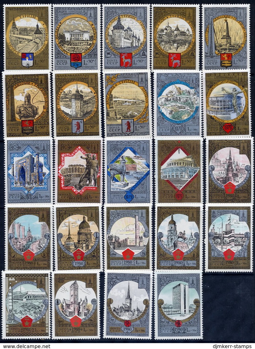 SOVIET UNION 1978-80 Tourism: Cities Of The Golden Ring Complete Set MNH / ** - Unused Stamps
