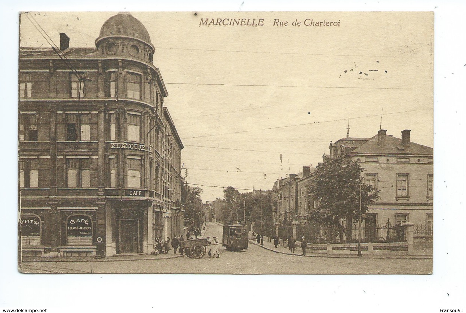 Marcinelle Rue De Charleroi Tram - Charleroi