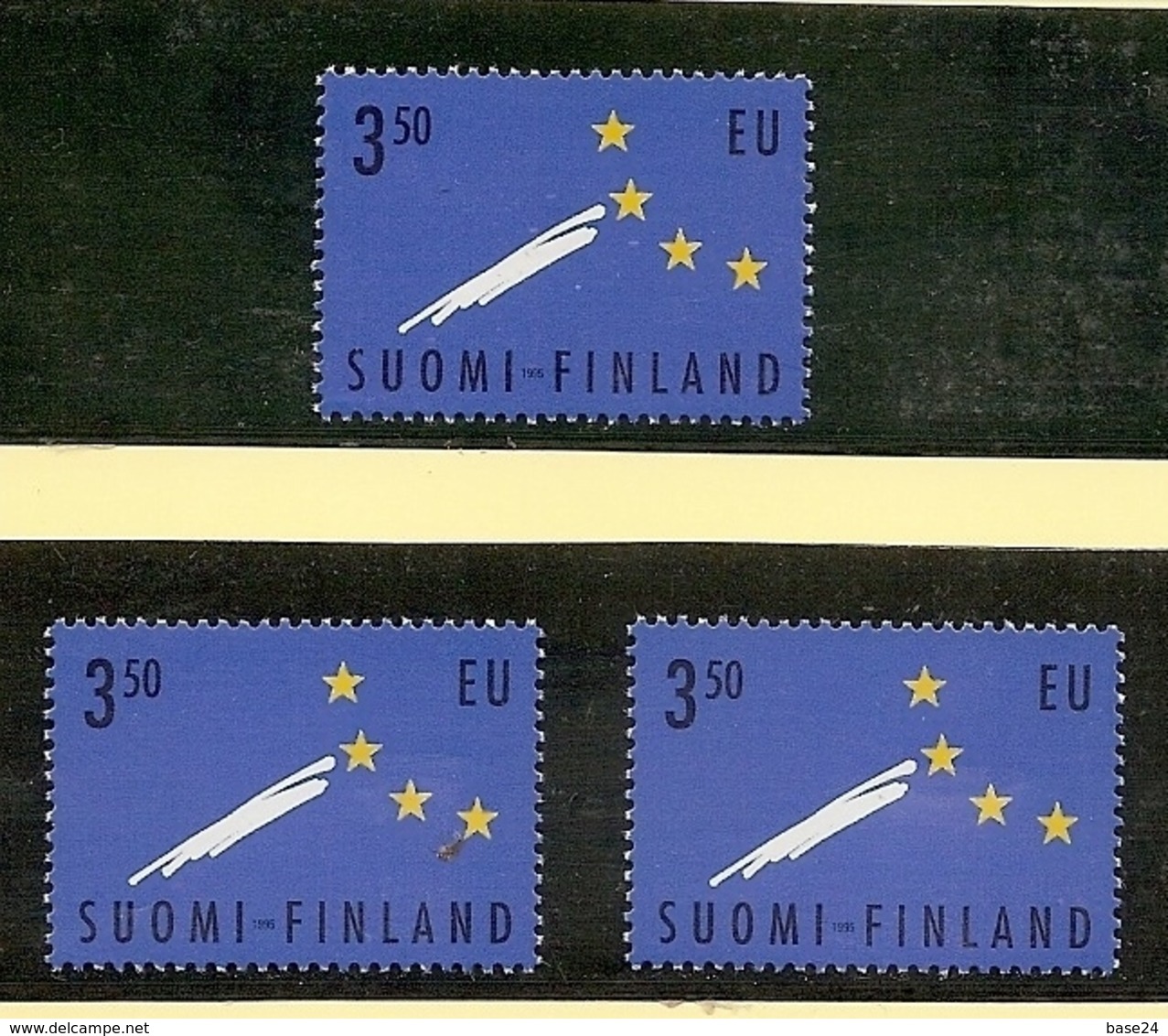 1995 Finlandia Suomi Finland UNIONE EUROPA  EUROPEAN UNION 3 Serie (1254) MNH** - Neufs