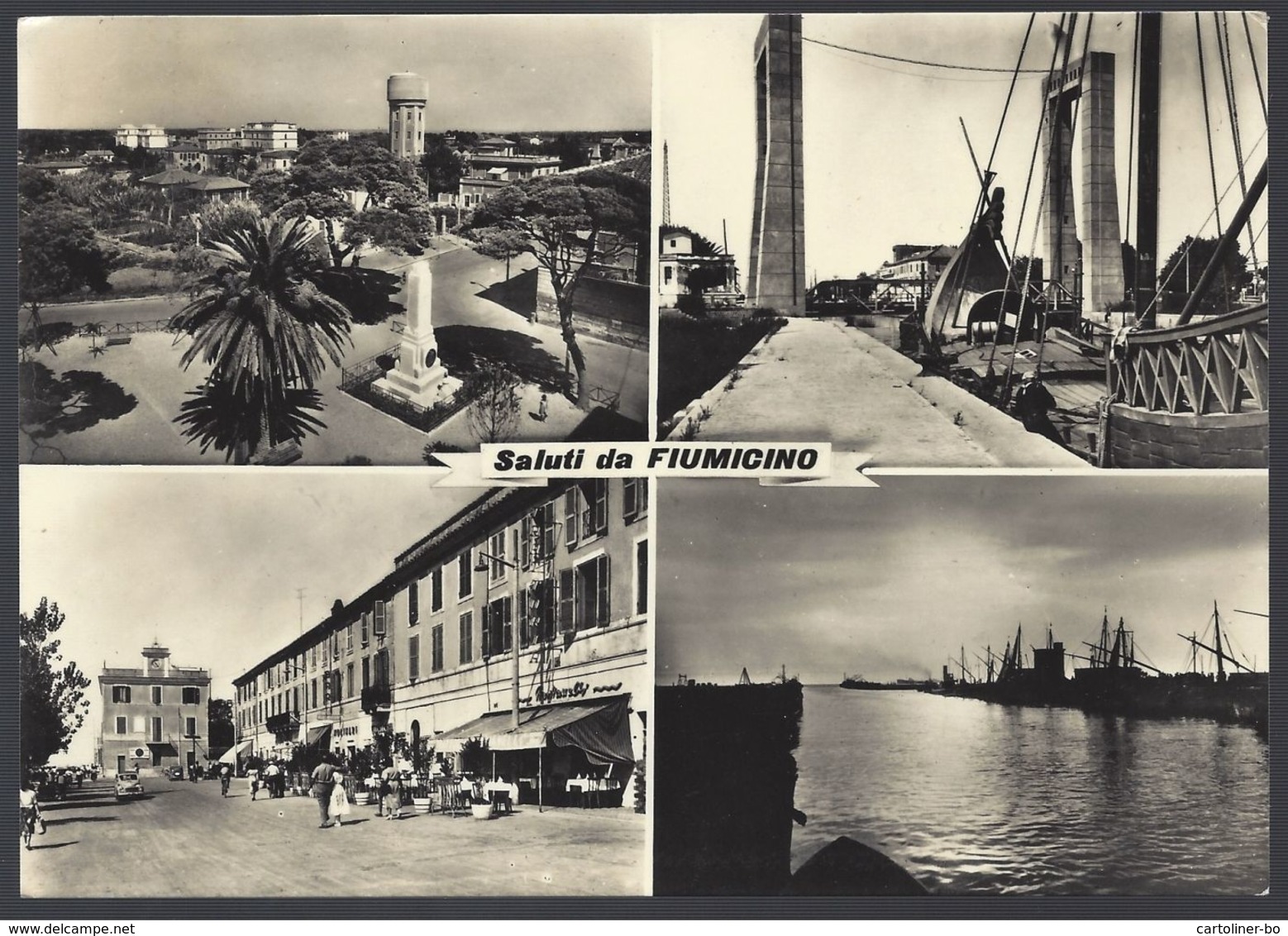 Saluti Da Fiumicino (Roma) - Vedutine - Viaggiata 1956, FG - Fiumicino