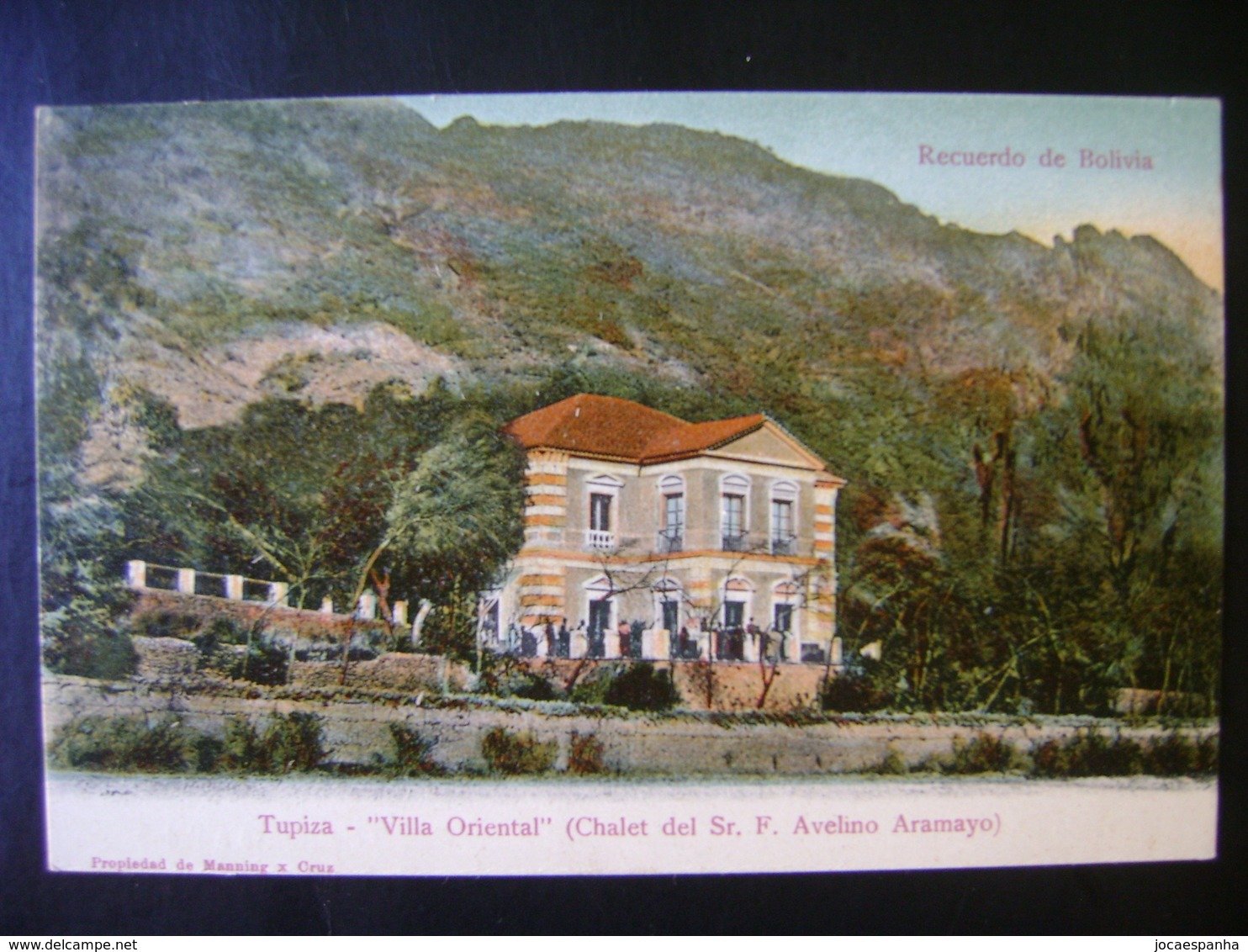 BOLIVIA - POSTCARD OF TUPIZA - "EASTERN VILLA" (CHALET OF F. AVELINO ARAMAYO) IN THE STATE - Bolivie