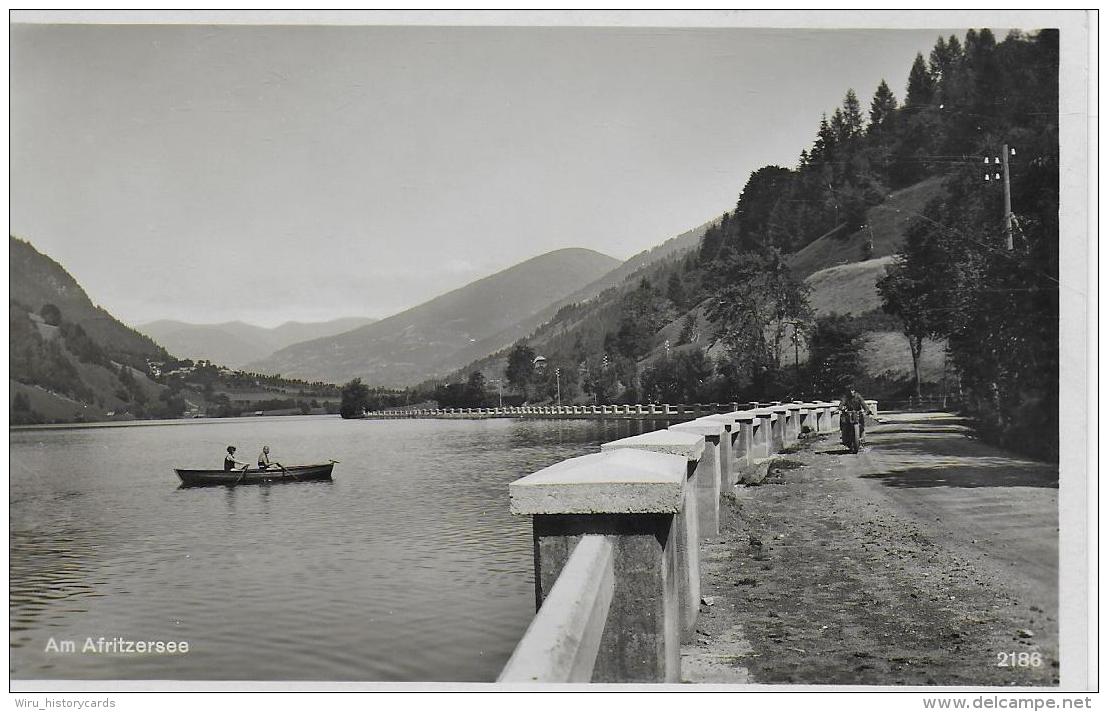 AK 0900  Afritz - Strassenpartie Am Afritzersee ( Motorrad ) / Verlag Schilcher Um 1931 - Villach