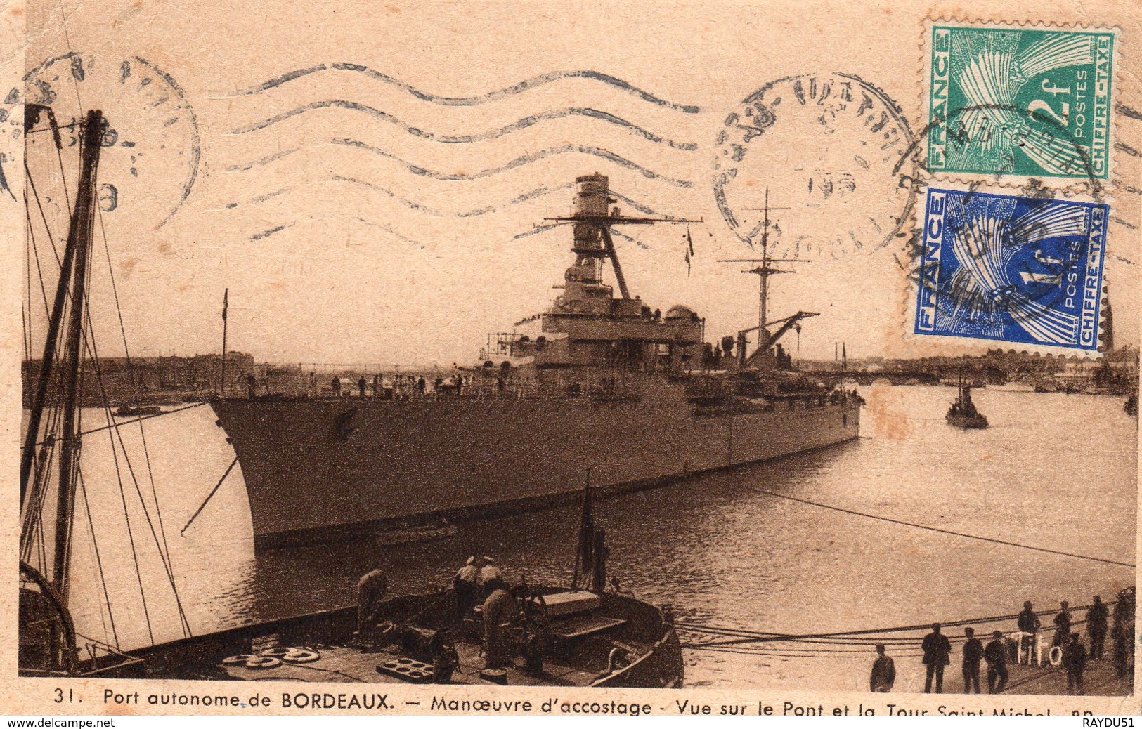 33 - DANS LE PORT DE BORDEAUX - Bateau De La Marine Nationale à L'accostage - Sonstige & Ohne Zuordnung