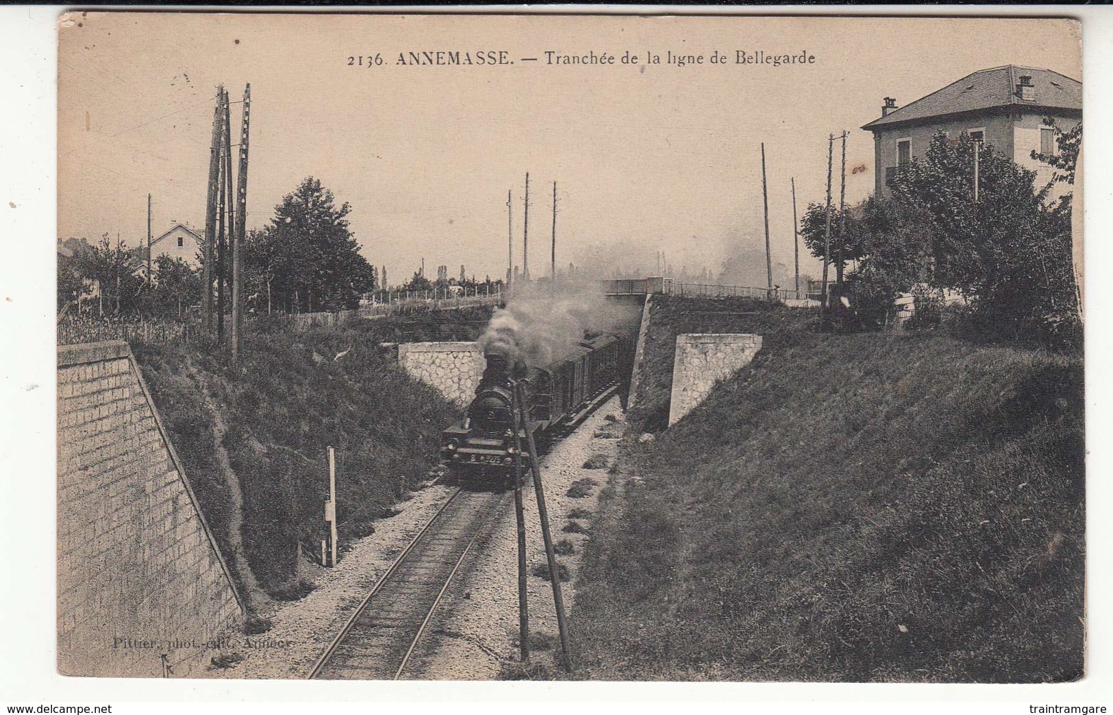 74 - Annemasse - Tranchée De La Ligne De Bellegarde - Chemin-de-fer - Locomotive - Annemasse